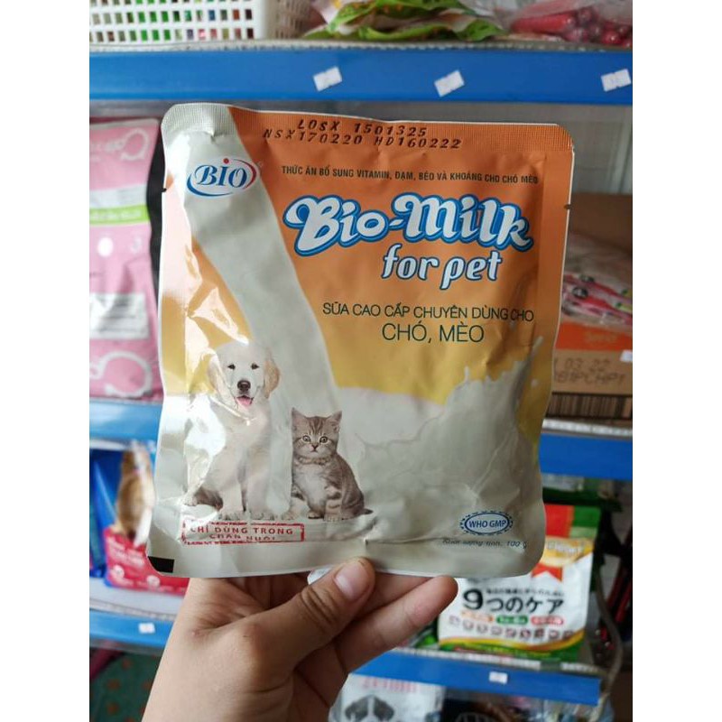 Bio Milk Sữa cao cấp chuyên dùng cho chó, mèo gói lớn 100g(sản phẩm đang được trợ giá ,vận chuyển siêu nhanh)