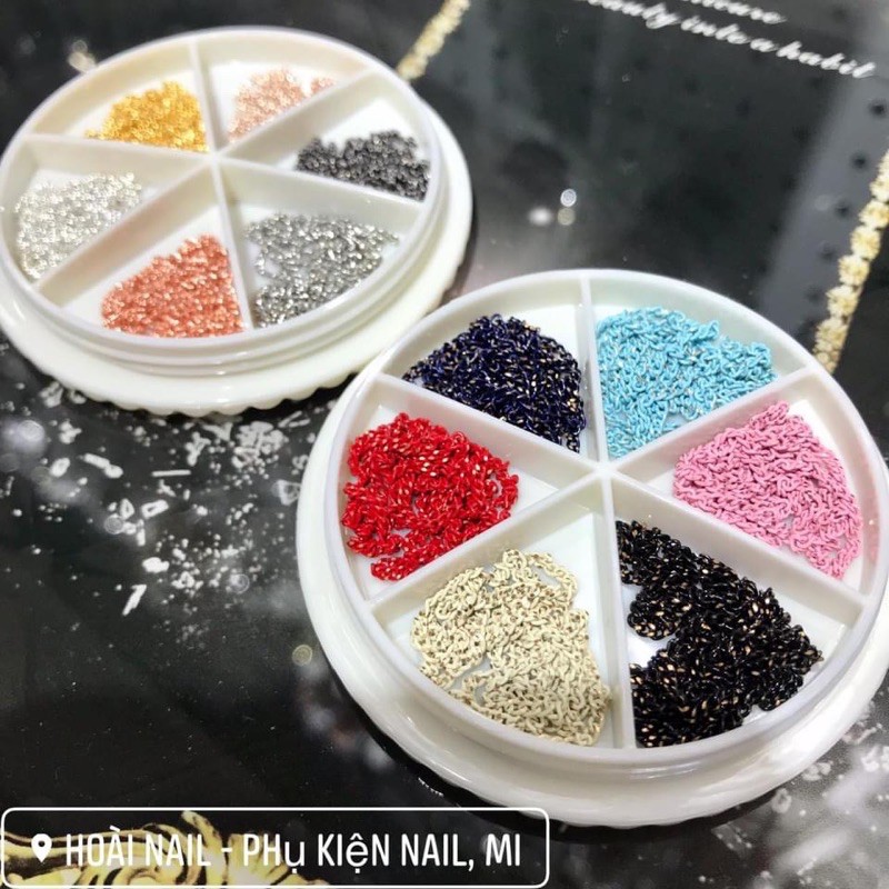 khay xích nhiều màu - pk nail