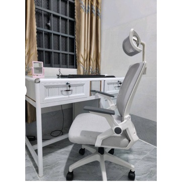 Ghế Văn Phòng cao cấp siêu tiện ích xoay 360 độ- Thiết kế kiểu dáng Công Thái Học Đệm cao su - Lưng tựa lưới thoáng