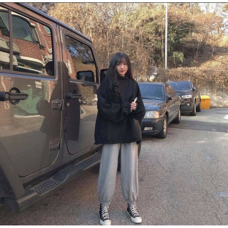 [Xả kho]Quần Jogger Nữ Dài Ống Rộng Có Bo SIMPLE Ulzzang (ẢNH THẬT)