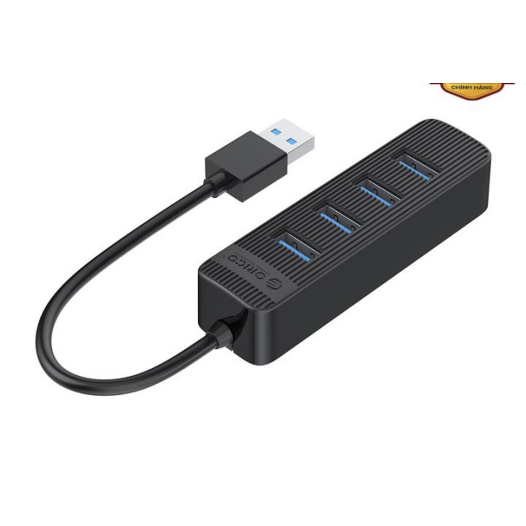 Bộ chia USB HUB 4 cổng Orico TWU3-4A-BK (Đen)-Hàng chính hãng