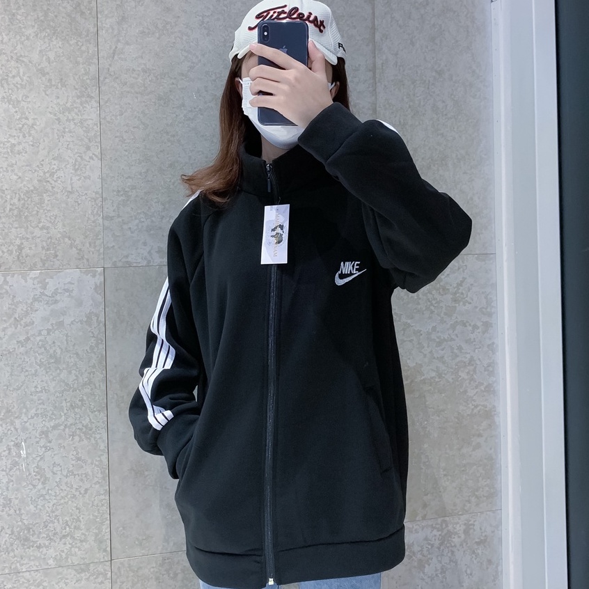 Áo Khoác Thể Thao Nữ Chất Nỉ - Áo Khoác Thể Thao 3 Sọc - Phù hợp với đi học, đi làm hoạt động thể thao