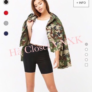 Quần đùi thun gân f21 xuất dư