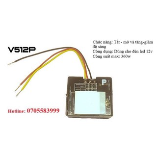 Công tắc cảm ứng gương đèn led - MIRROR TOUCH SWITCH DIMMER ( V512P)
