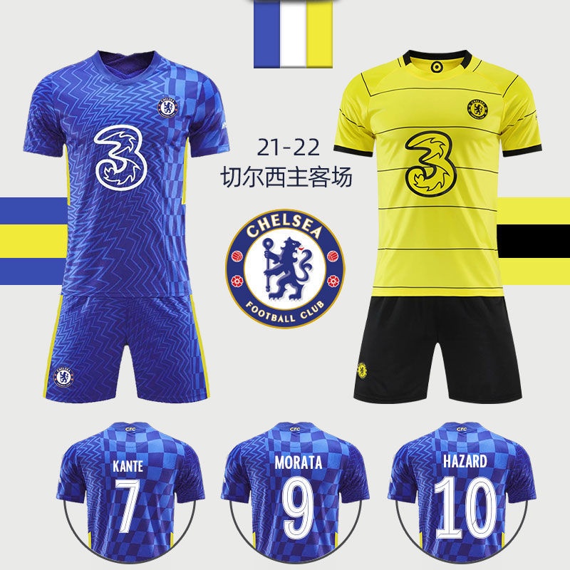 Bộ Quần Áo Bóng Đá Câu Lạc Bộ Chelsea Kante Mua Sắm Và Huấn Luyện Mùa Mới [Không Kèm Tất]
