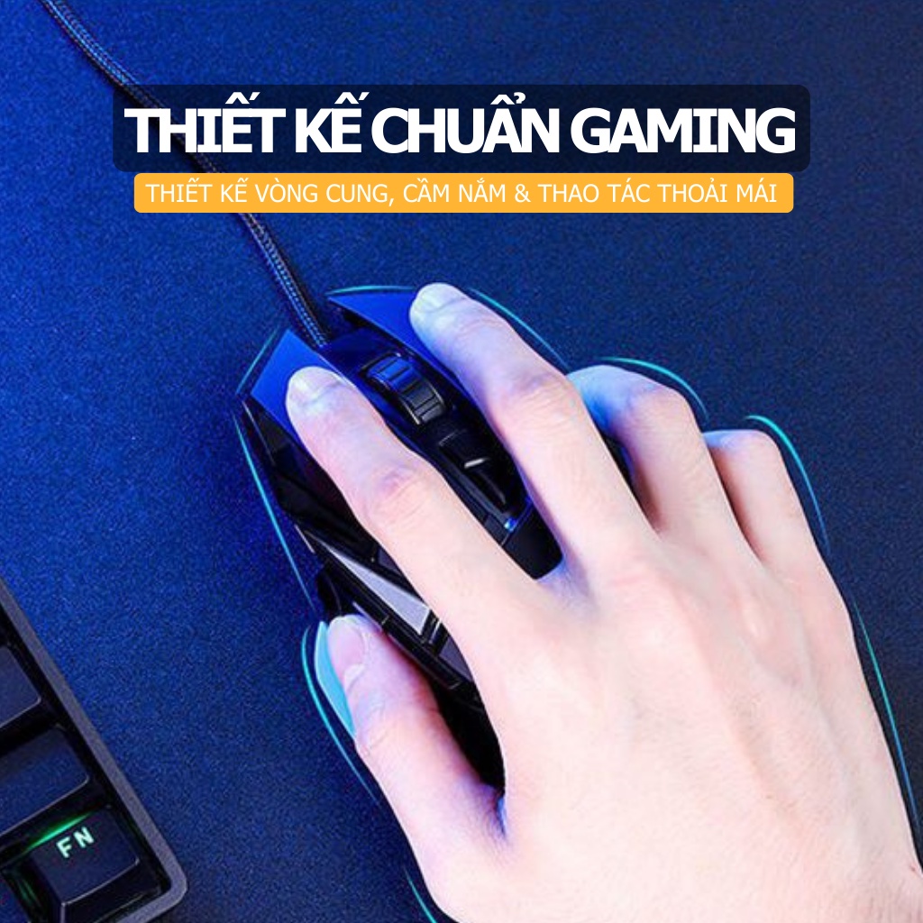 Chuột gaming có dây Logistics G502 DPI 7200 Led RGB có App riêng tùy chỉnh DPI Led gán phím đỉnh cao chuột chơi game