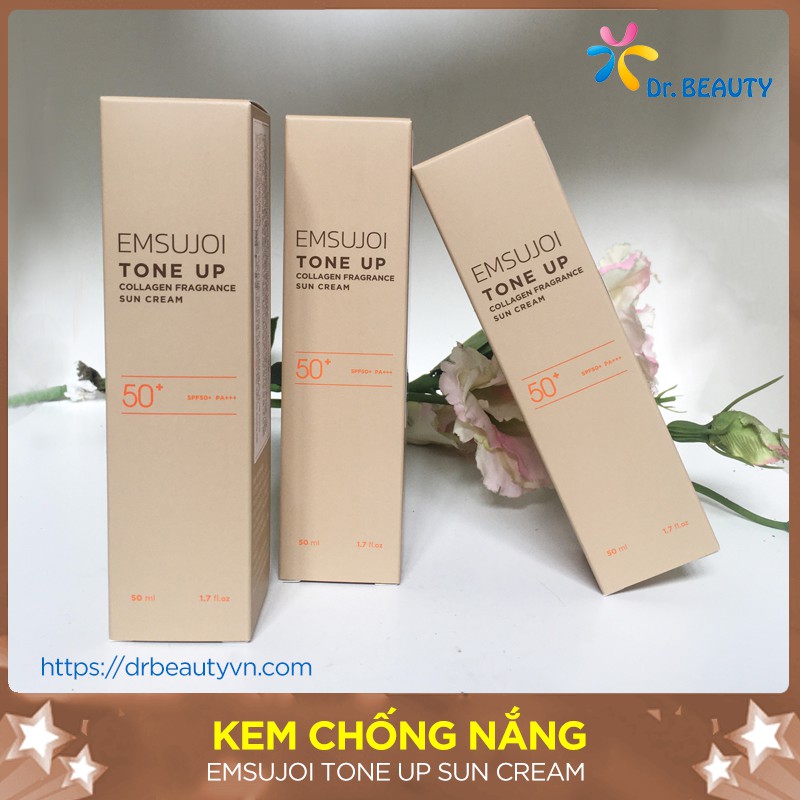 [BÁN CHẠY NHẤT] KEM CHỐNG NẮNG COLLAGEN EMSUJOI🌺Chống nắng hiệu quả🌺Dưỡng trắng lên Tone