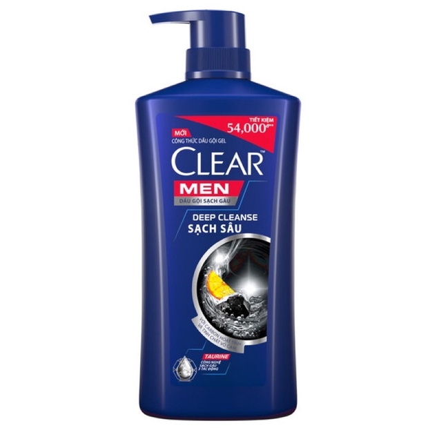 DẦU GỘI SẠCH GÀU CLEAR MEN DEEP CLEANSE SẠCH SÂU 630G