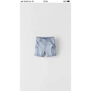 Quần short jean bé trai