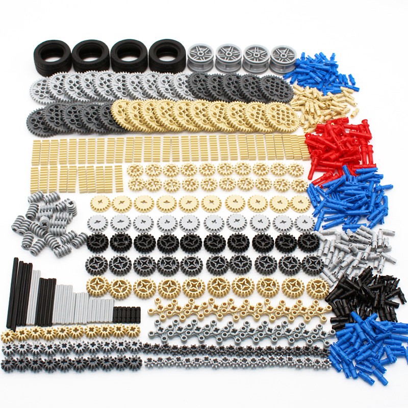 Bộ 638 Món Đồ Chơi Lắp Ráp Mô Hình Xe Tải/Xe Tải Với Trục Bánh Răng Tốc Độ Cao