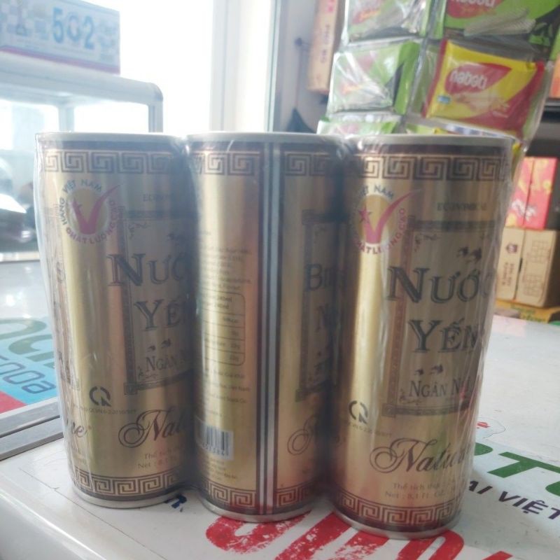 Lốc 6 lon nước Yến ngân nhĩ Nature lin 240ml