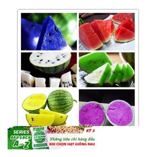 Hạt giống dưa hấu cầu vồng 10 HẠT