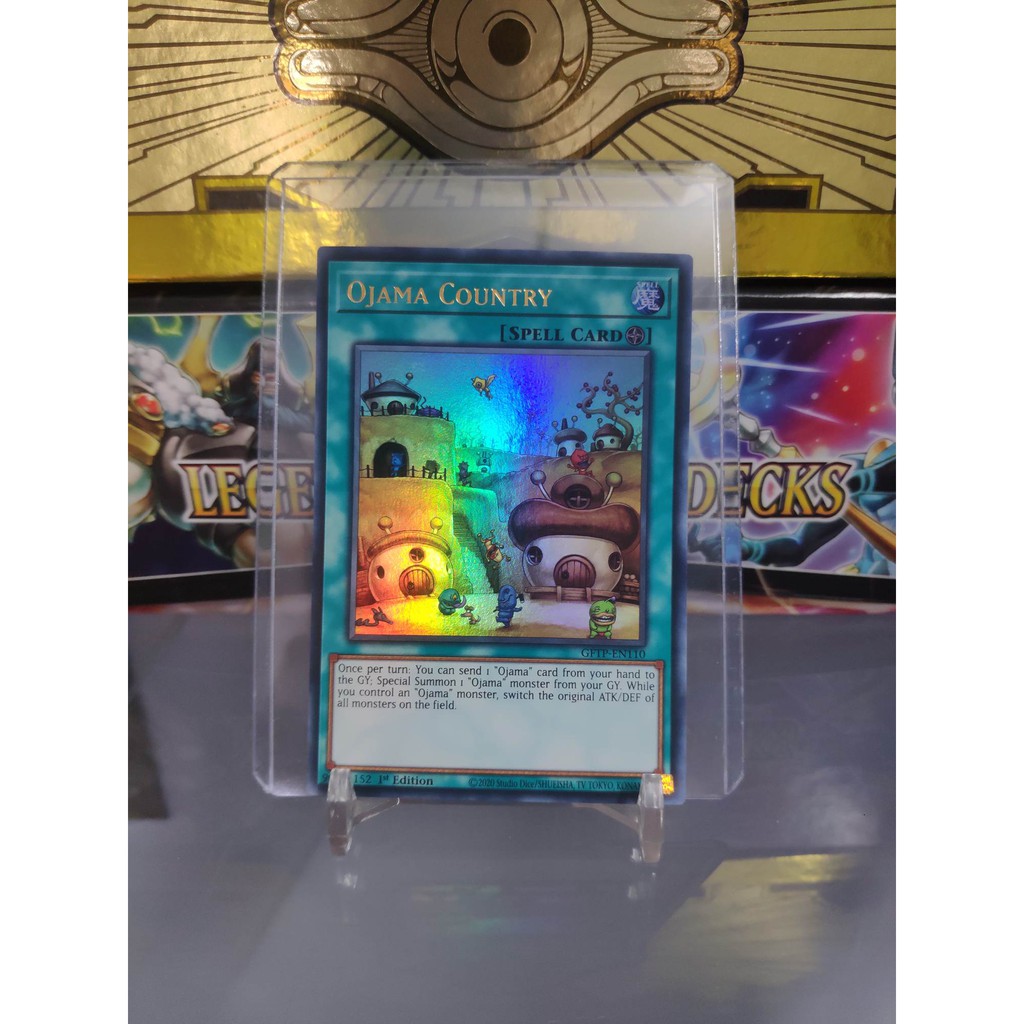 [ Dưa Hấu Yugioh ] Lá bài thẻ bài Ojama Country - Ultra Rare - Tặng bọc bài nhựa bảo quản