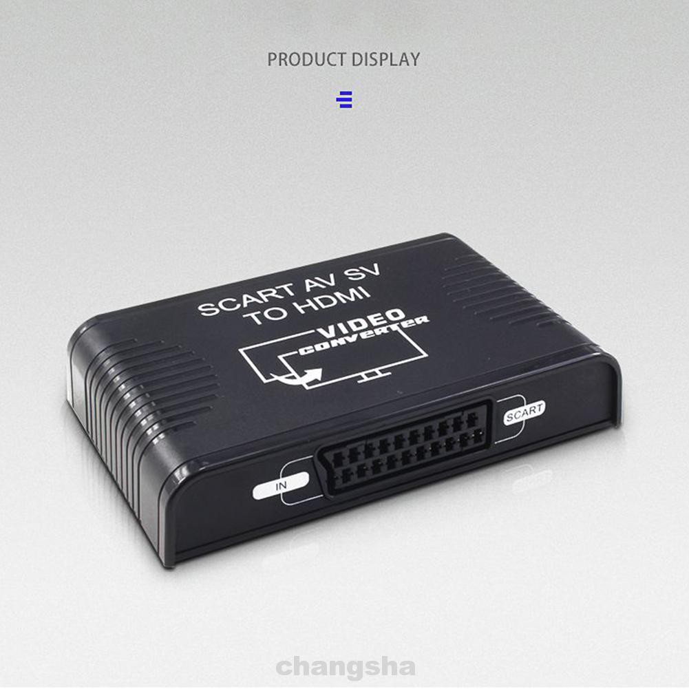 SV Hộp Chuyển Đổi Tín Hiệu Âm Thanh Av Sv Scart Sang Hdmi 3 Trong 1