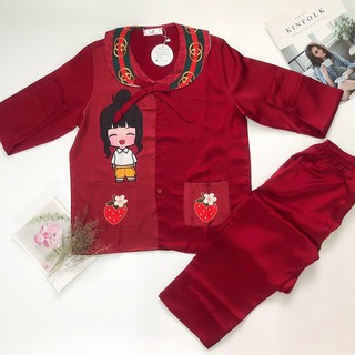 Đồ Bộ Pijama/ Đồ Ngủ Nữ - Lụa Satin Cao Cấp