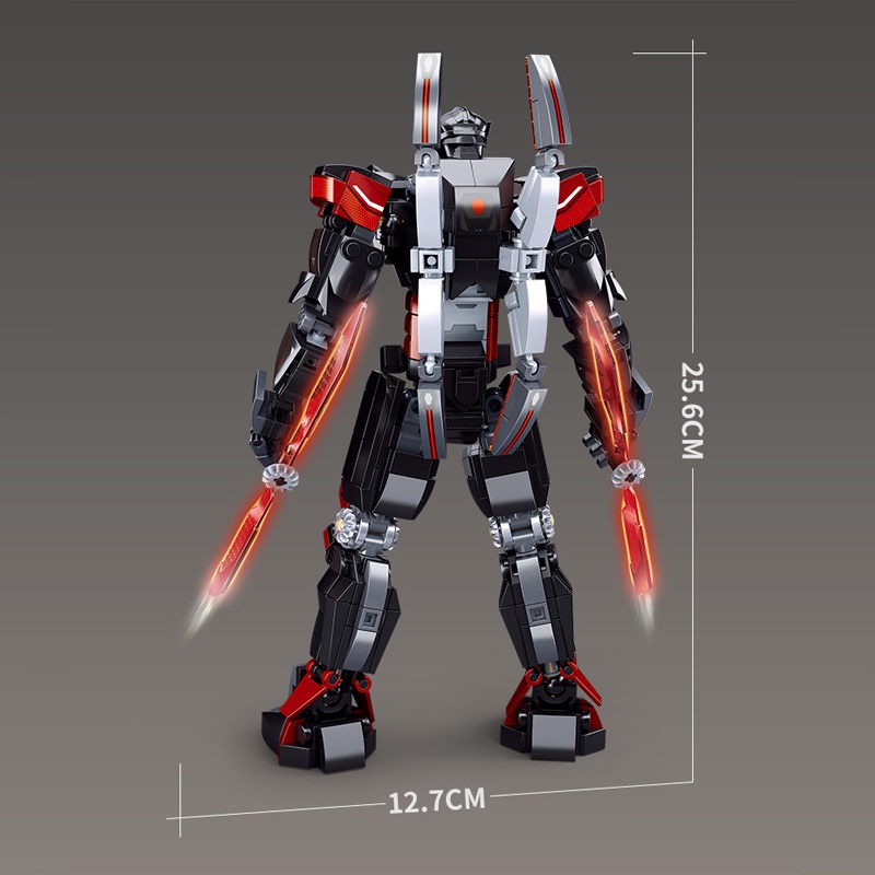 Đồ chơi Lắp ráp Robot Double Edge, Sluban M38-B1120 Warmachine, Xếp hình thông minh, Mô hình Robot
