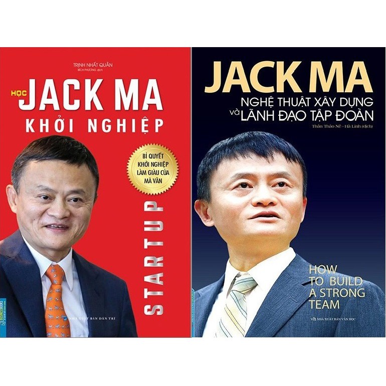 Sách - Combo Học Jack Ma Khởi Nghiệp + Jack Ma - Nghệ Thuật Xây Dựng Và Lãnh Đạo Tập Đoàn