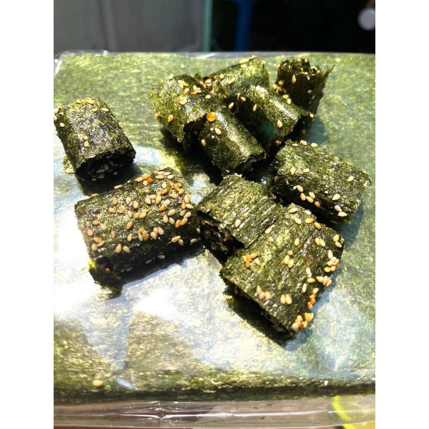 1 Kg Rong Biển Miếng Cuộn Mè Siêu Ngon-đồ ăn vặt