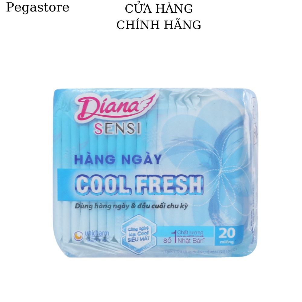 BVS Diana hàng ngày Sensi Cool Fresh - Băng Sensi Cool 20 Miếng Xanh Dương