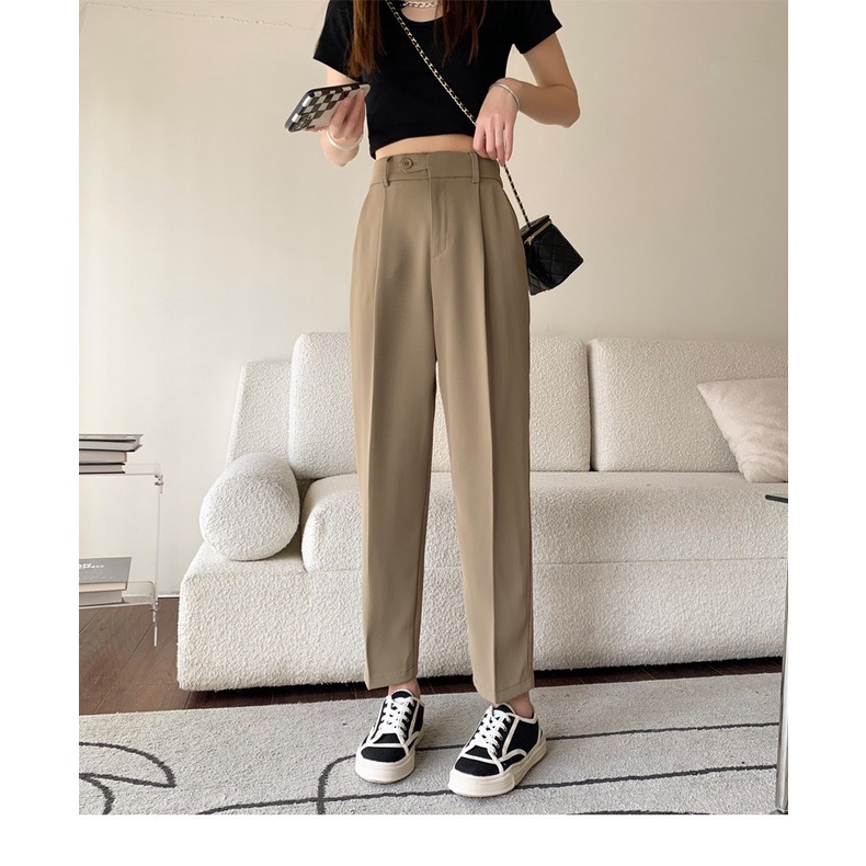 Quần baggy cạp lệch chất ruby cao cấp quanbaggy106