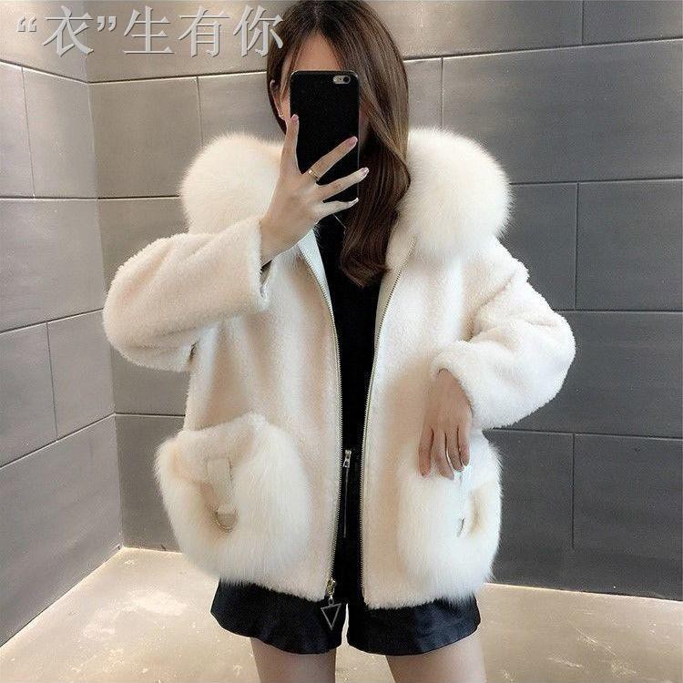 ❐﹍▬9.28▥▤✉Áo Khoác Lông Cừu Có Mũ Trùm Thời Trang Mùa Đông 2020 Dành Cho Nữ | BigBuy360 - bigbuy360.vn