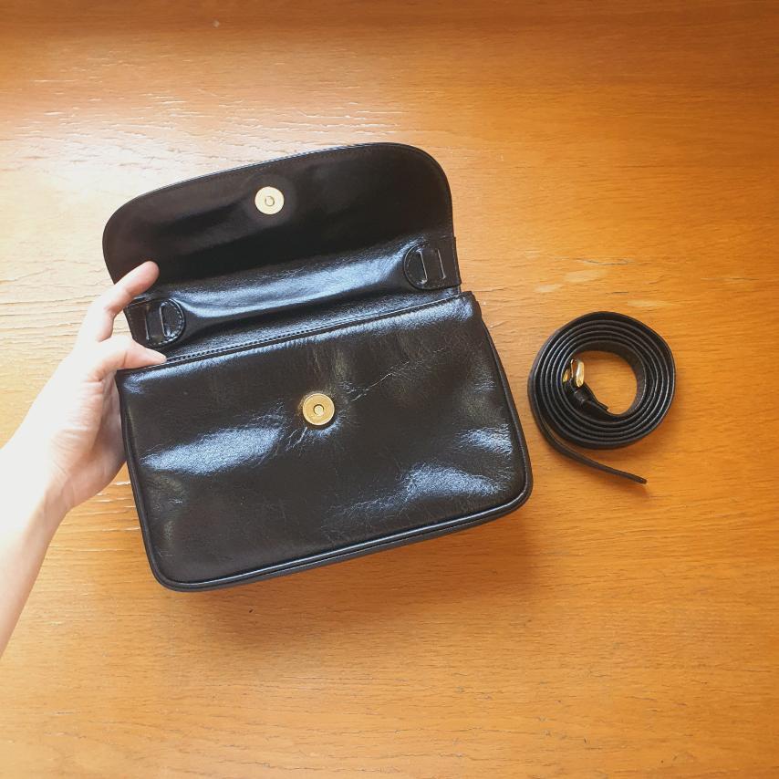 Túi da thật vintage Nhật. Hiệu Yuki Torii - Paris Tokyo. Form xuất sắc - em và nắng