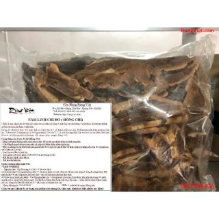 1kg nấm hồng chi rừng thái lát linh chi