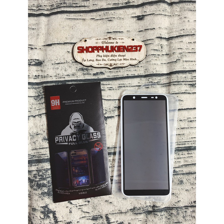 Cường lực chống nhìn trộm Samsung Galaxy J8 2018 Kính Full màn chống nhìn