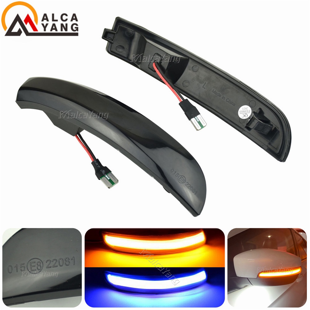 Set 2 Đèn LED Nhấp Nháy Báo Rẽ Gắn Gương Chiếu Hậu Cho Ford Kuga Ecosport 2013-2019