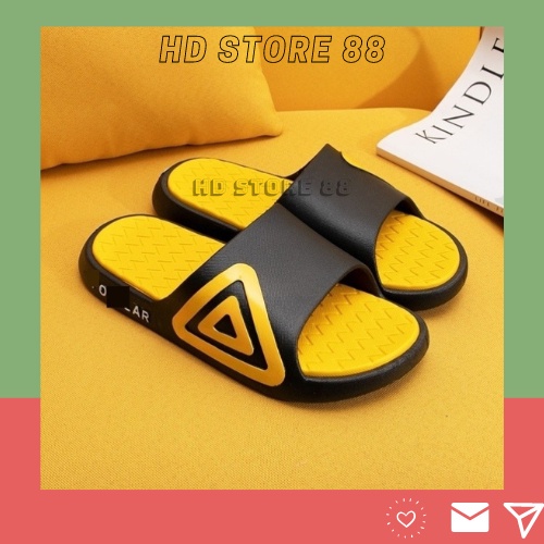 Dép nam nữ Quai ngang phối tam giác đế siêu êm HD STORE 88