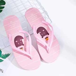 Dép xỏ ngón nữ hình gấu nâu