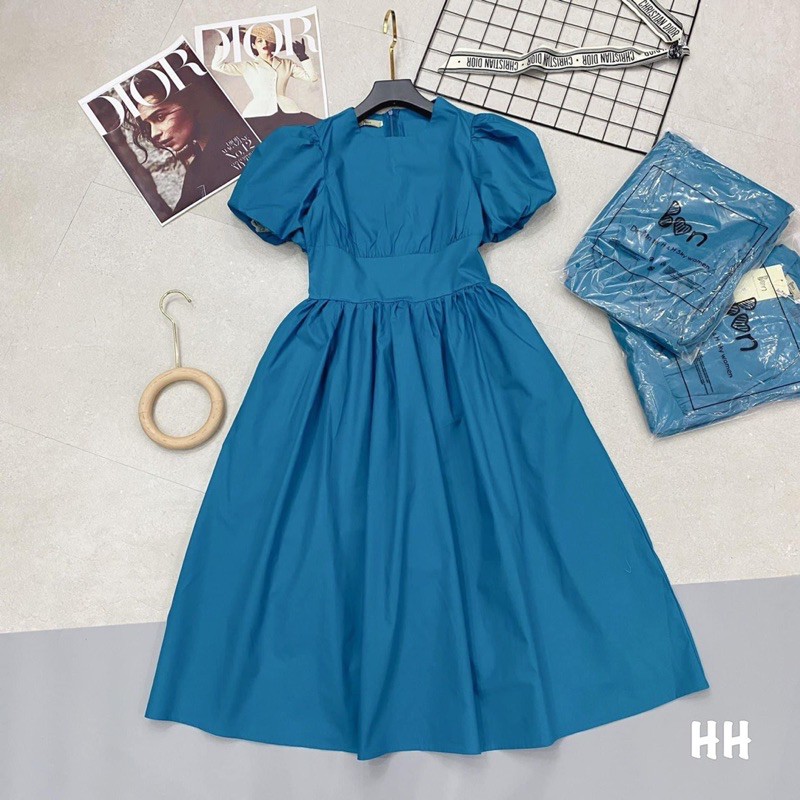 [Mã WASTMAY giảm 15% tối đa 30K đơn 150K] BÁN SỈ VÁY XOÈ TAY BỒNG BO EO 2M XANH BE CHO NỮ | BigBuy360 - bigbuy360.vn