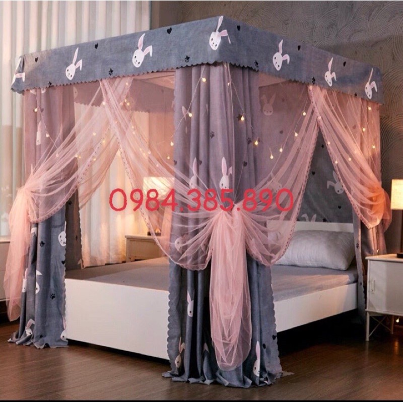 Màn khung inox không khoan tường kèm rèm