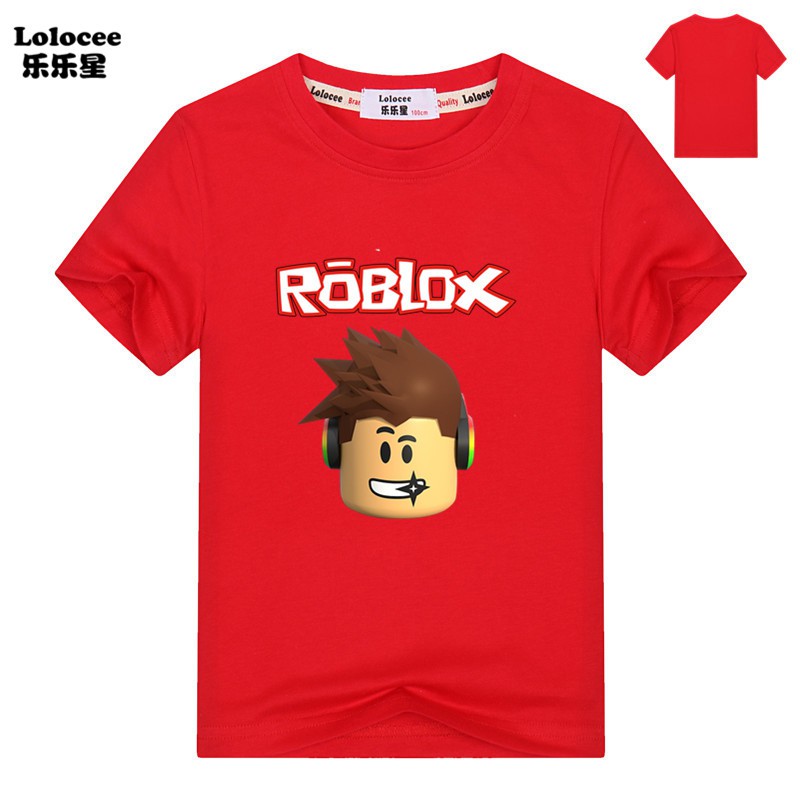 ROBLOX Áo Thun Ngắn Tay In Hoạt Hình Cho Bé Trai 2021