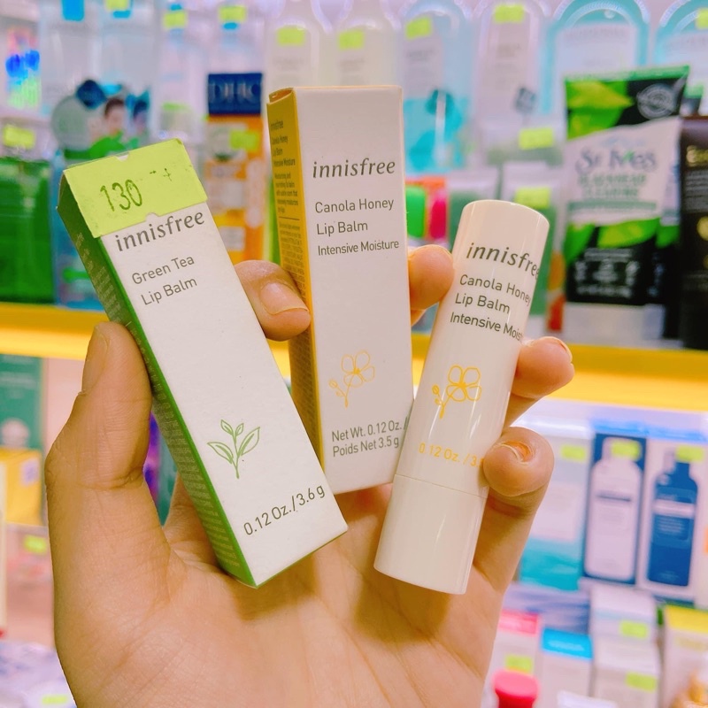 SON DƯỠNG MÔI INNISFREE TRÀ XANH