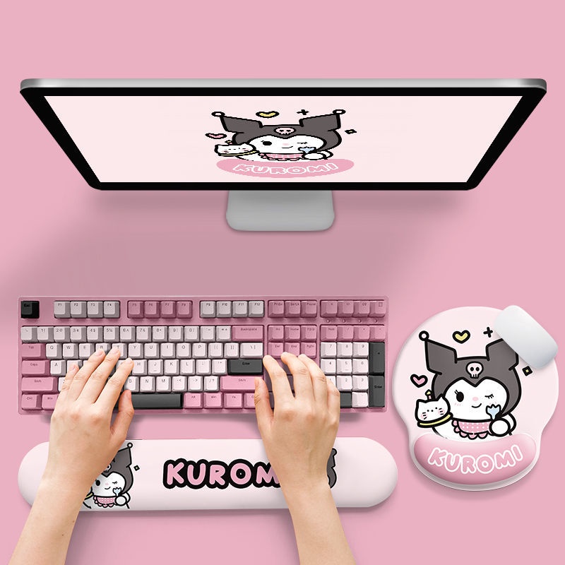 Đệm Lót Chuột / Bàn Phím Bằng Silicon Mềm 3D Hỗ Trợ Cổ Tay Cho Văn Phòng