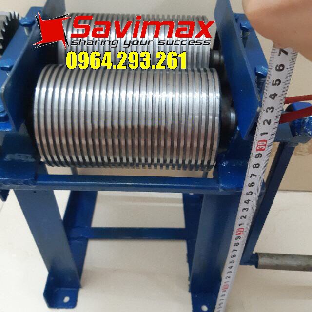 Máy thái bì heo quay tay quả lô thép chống gỉ
