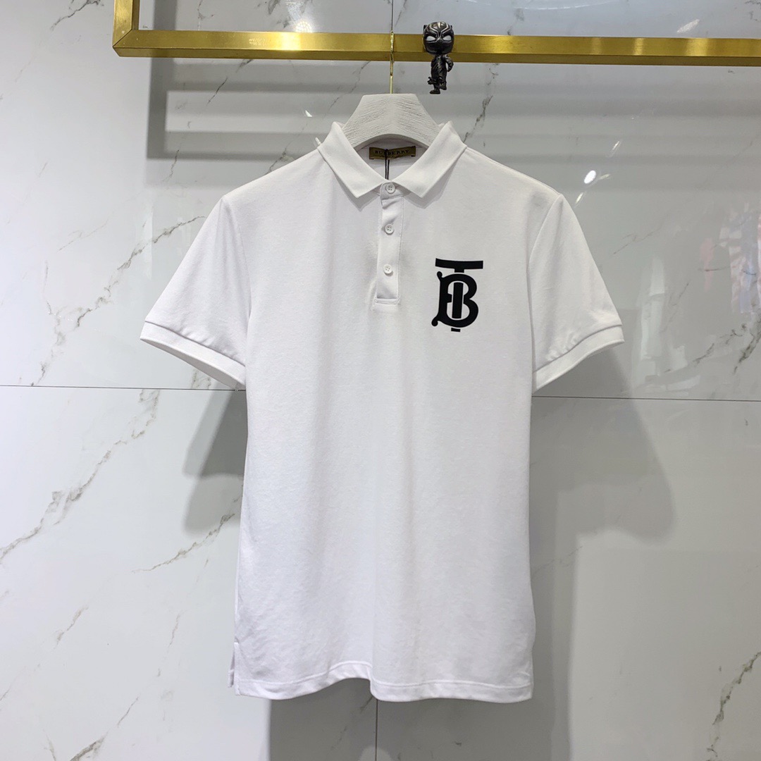 Bu1berr1 Áo thun polo in logo thời trang mùa hè năng động cho nam | BigBuy360 - bigbuy360.vn