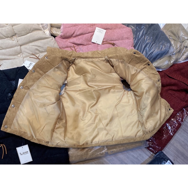 áo phao gile nhung túi kéo khoá | BigBuy360 - bigbuy360.vn