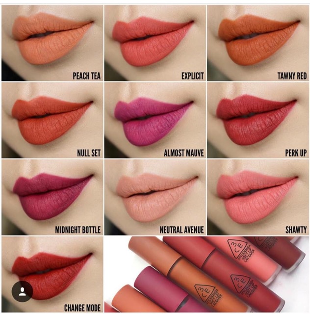 ( Có sẵn ) Son kem 3CE Soft Lip Lacquer | Thế Giới Skin Care
