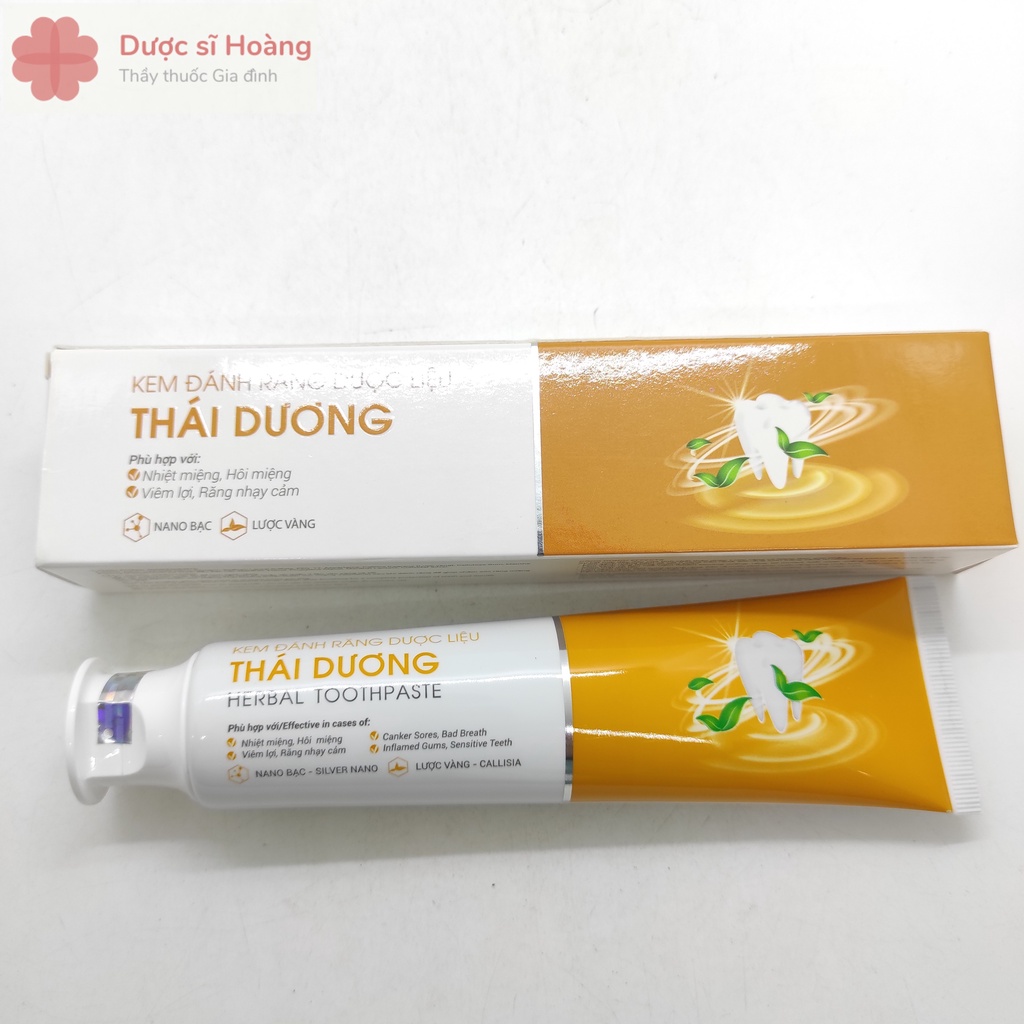 Kem Đánh Răng Dược Liệu Thái Dương - Nhiệt Miệng, Hôi Miệng, Viêm Lợi, Răng Nhạy Cảm