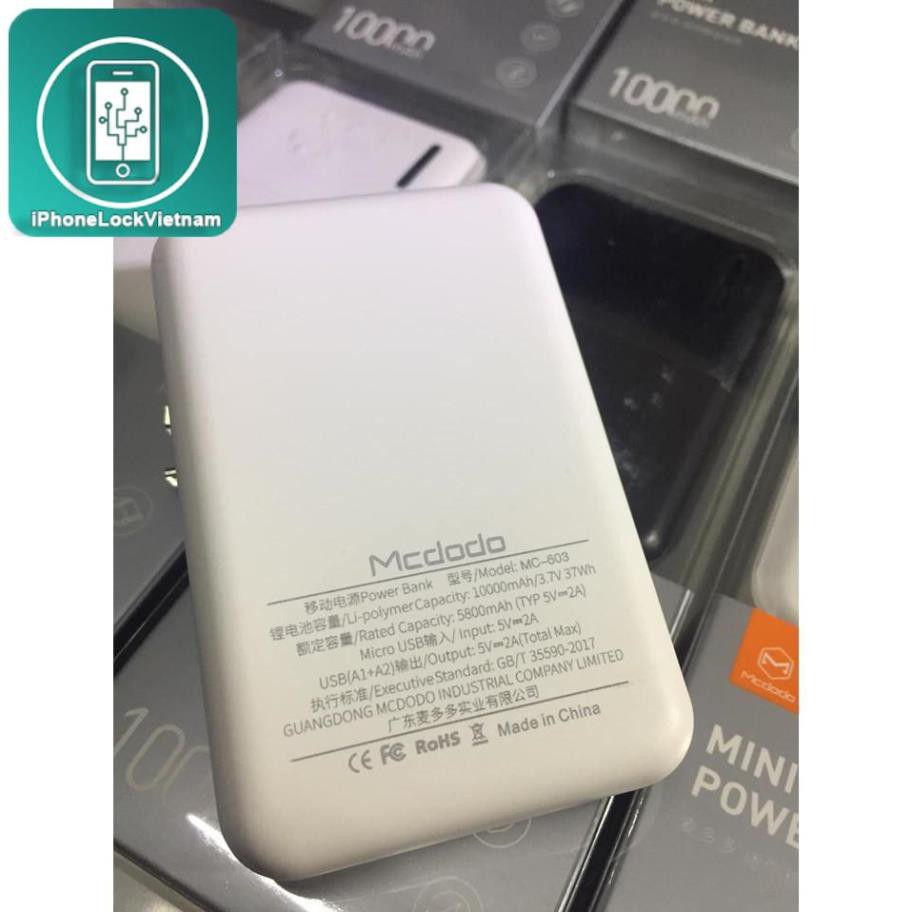 [Mã 154ELSALE2 giảm 7% đơn 300K] Sạc dự phòng PD sạc nhanh MC dodo chính hãng 10000 mAh