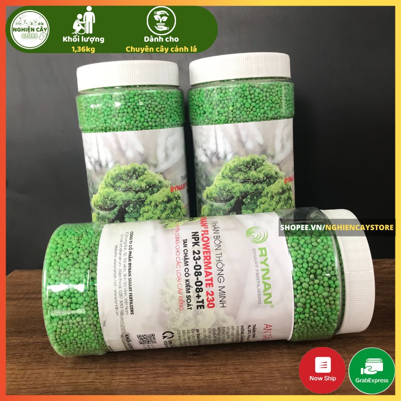 Phân bón cây cảnh tan chậm thông minh có kiểm soát Rynan 230 1.36kg
