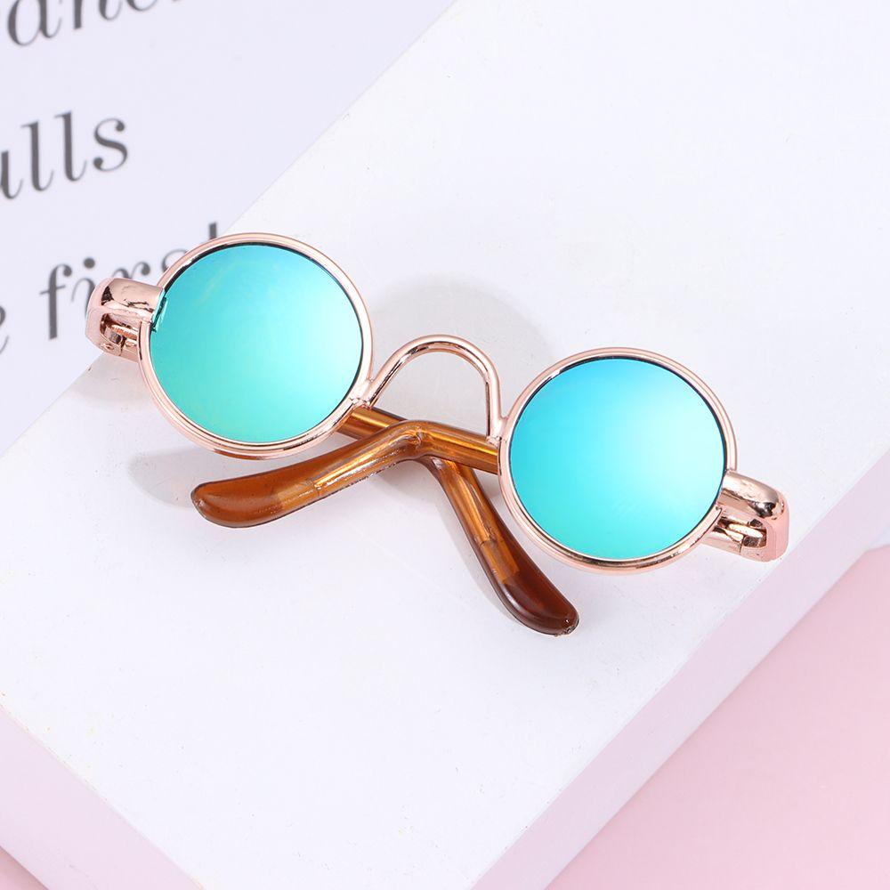 Mắt Kính Gọng Tròn Phối Lông Xù Màu Cầu Vồng Dễ Thương Cho Búp Bê BJD 1 / 61 / 12