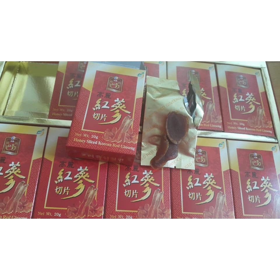 Nhân sâm lát tẩm mật ong Sambok Hàn Quốc 200g