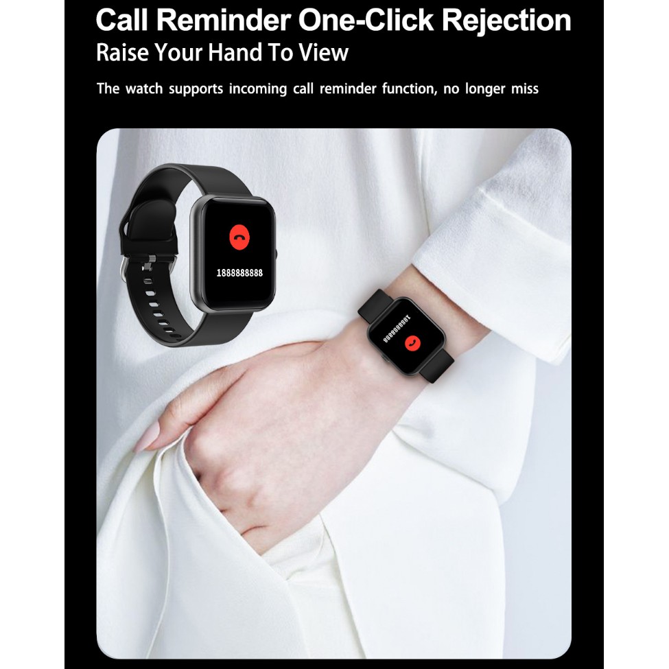 Đồng hồ thông minh Ideapro i8 smart watch 1.7-inch thể thao theo dõi sức khoẻ quốc tế