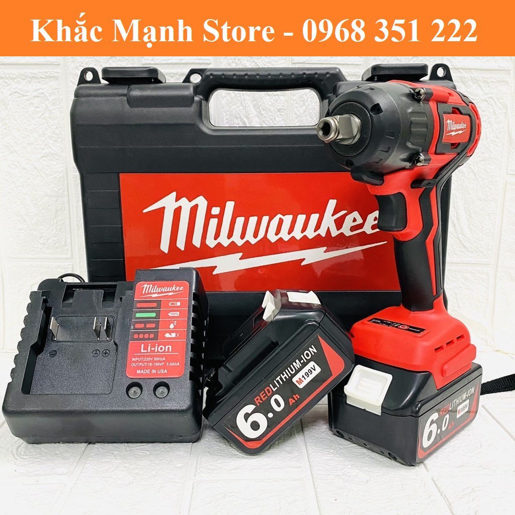 MÁY SIẾT BULONG MILWAUKEE M199F TẶNG BỘ CHUYỂN ĐA NĂNG KÈM 5 KHẨU