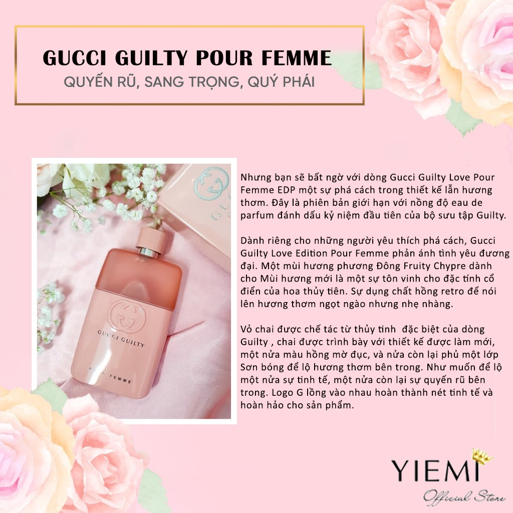 Nước hoa Gucci , Gucci Ambrosia di Fiori, Nước Hoa Nữ hương hoa cỏ