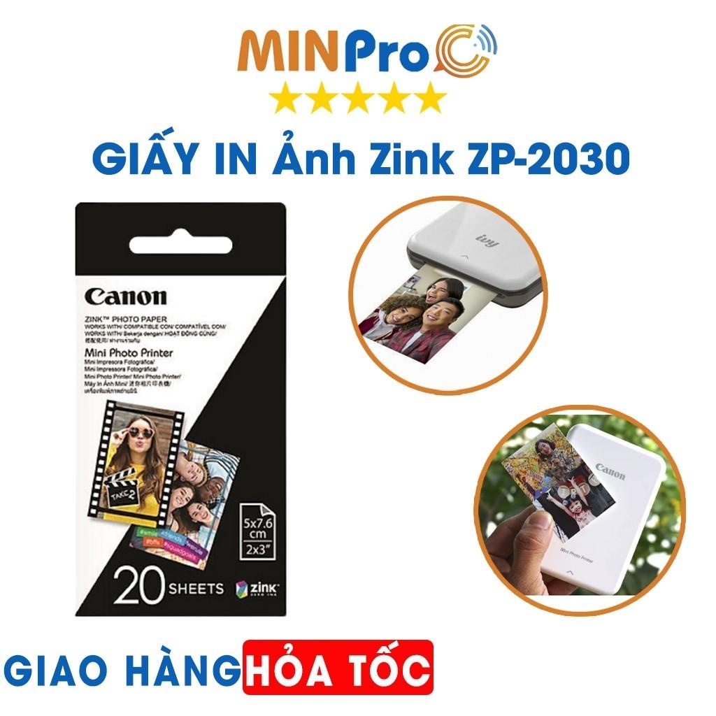 Giấy in ảnh MINPRO Zink ZP-2030 dùng cho máy in ảnh mini Canon Photo Printer PV-123