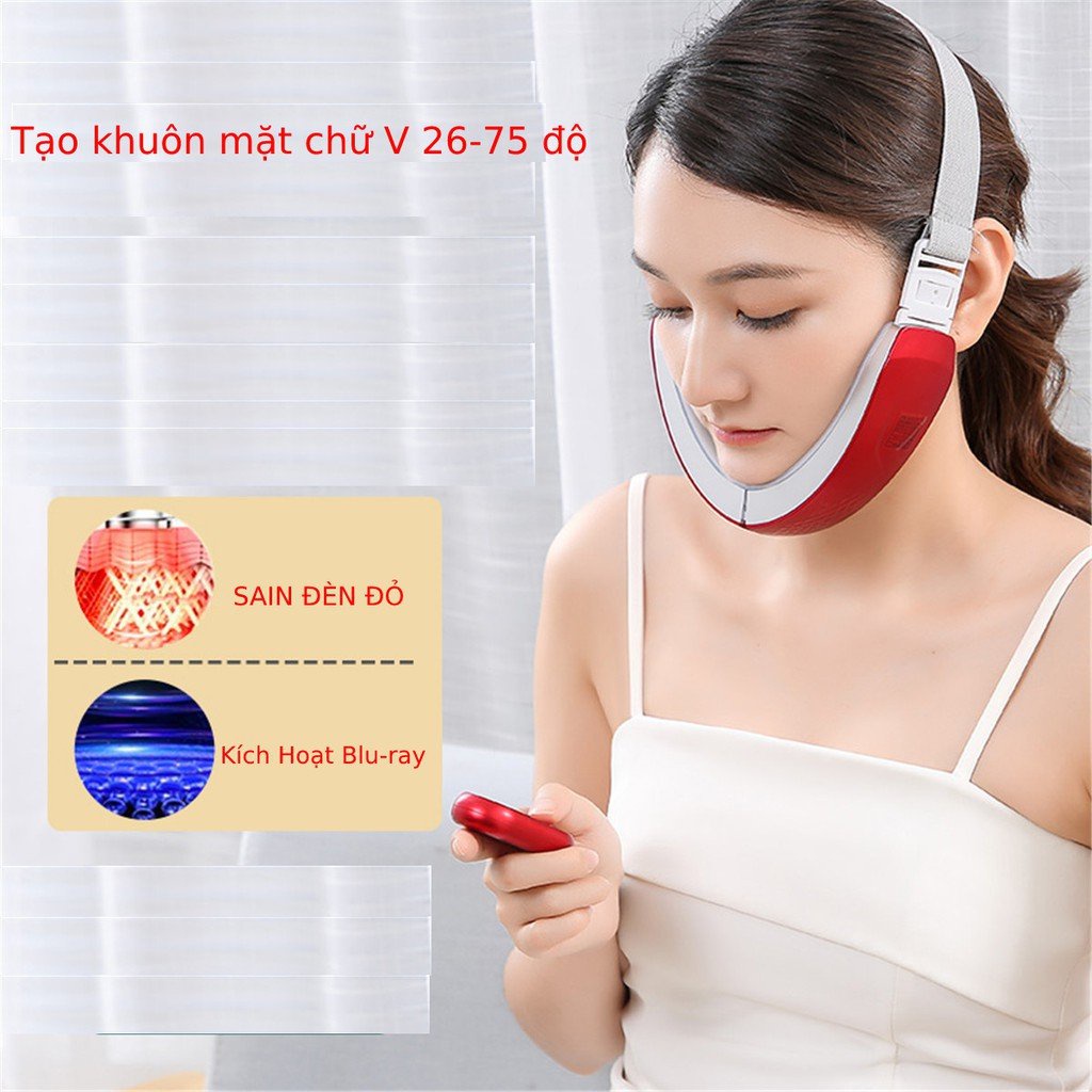 Máy Xóa Nọng Cằm Định Hình Khuôn Mặt Vline Và Nâng Cơ H1031 KÈM ĐIỀU KHIỂN HÀNG CHÍNH HÃNG HIỆU QUẢ NHANH CHÓNG